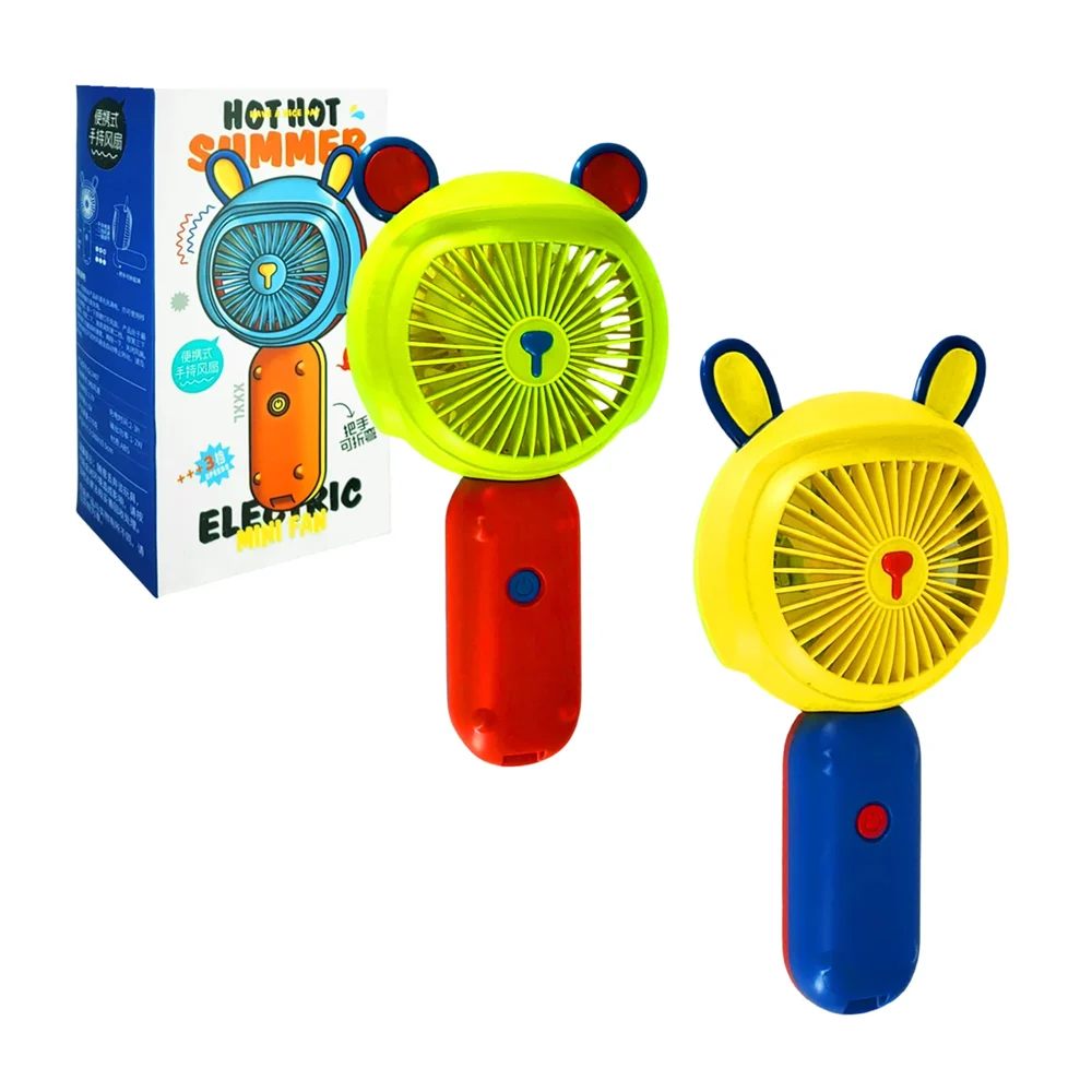 Ventilador manual plegable de 3 velocidades, recargable con diseño in…