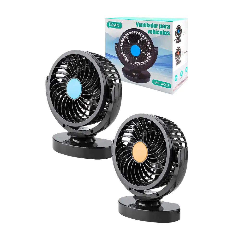 Mini ventilador para coche con apagador, carga usb, variedad de color…