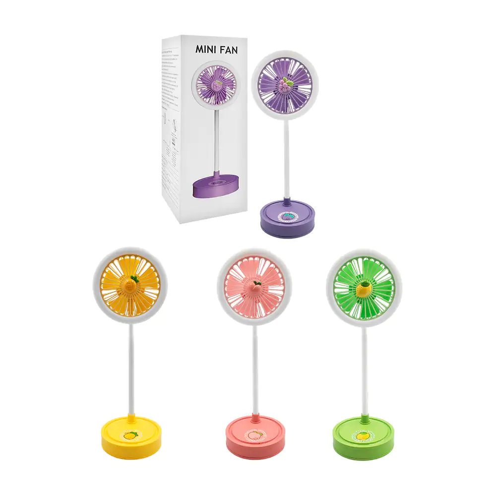 Ventilador de escritorio + lámpara touch con decoración de figura 3d,…