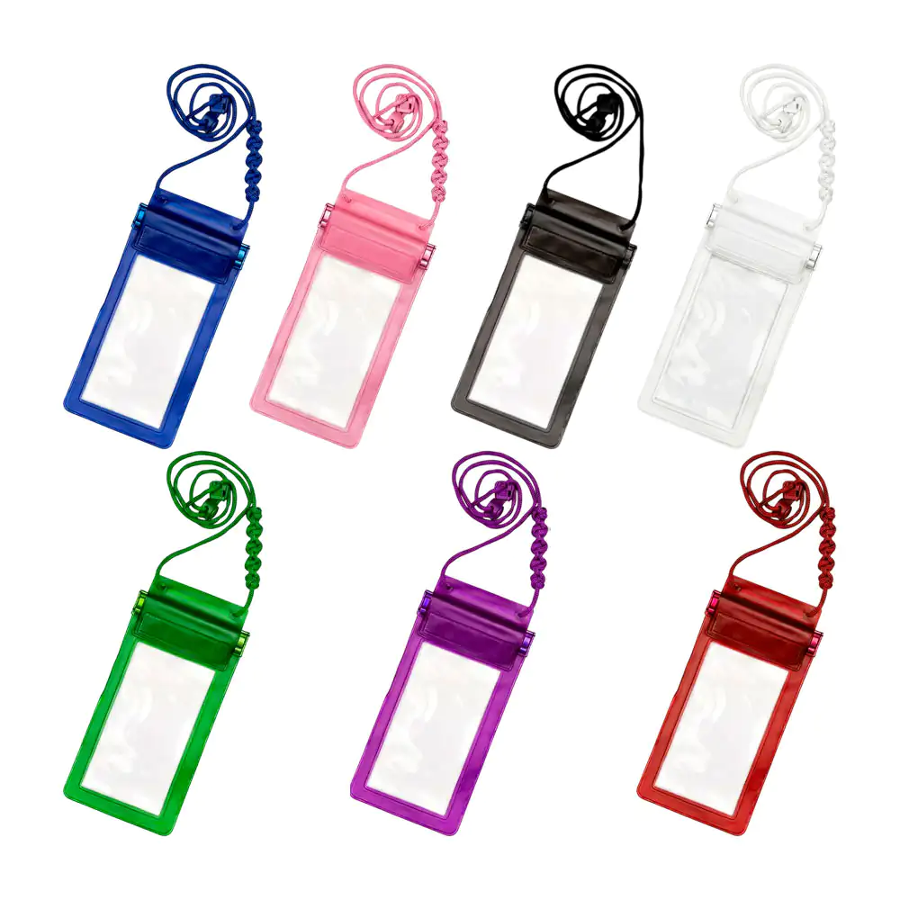 1pza Funda universal contra el agua con velcro para celular y contorn…
