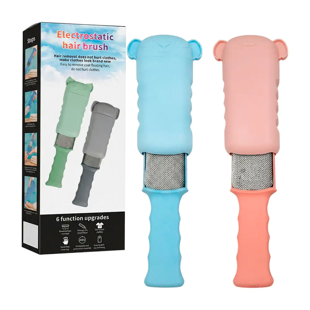 Cepillo removedor quita pelusa + estuche limpiador con diseño de anim…