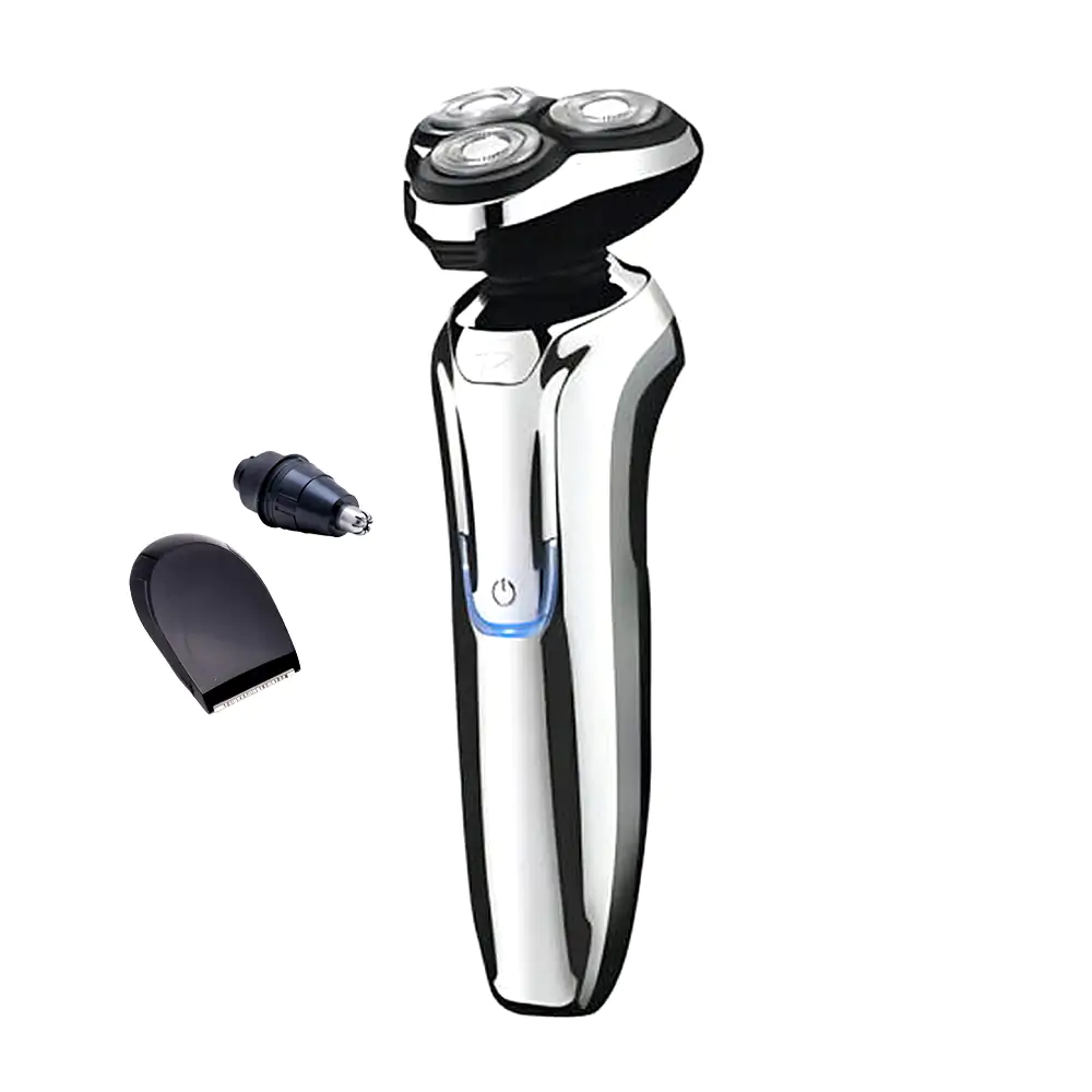 Máquina rasuradora 3 en 1 recargable con cabezales intercambiables