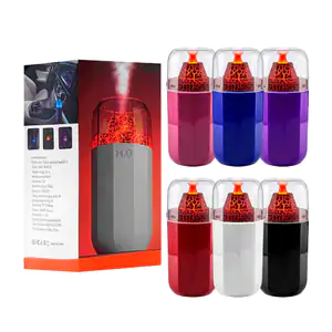 Humidificador de aromaterapia recargable de 400ml con diseño de volcán