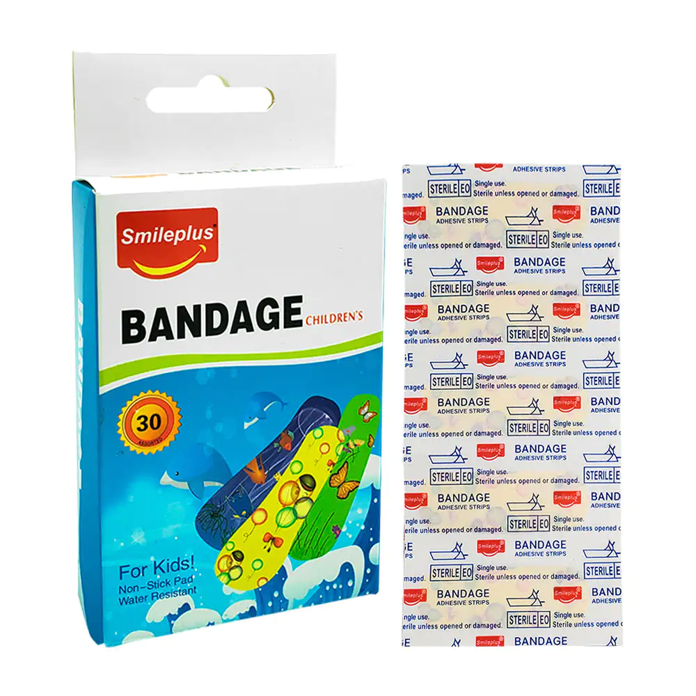 Paquete smileplus con 30 curitas - banditas adhesivas con estampado i…