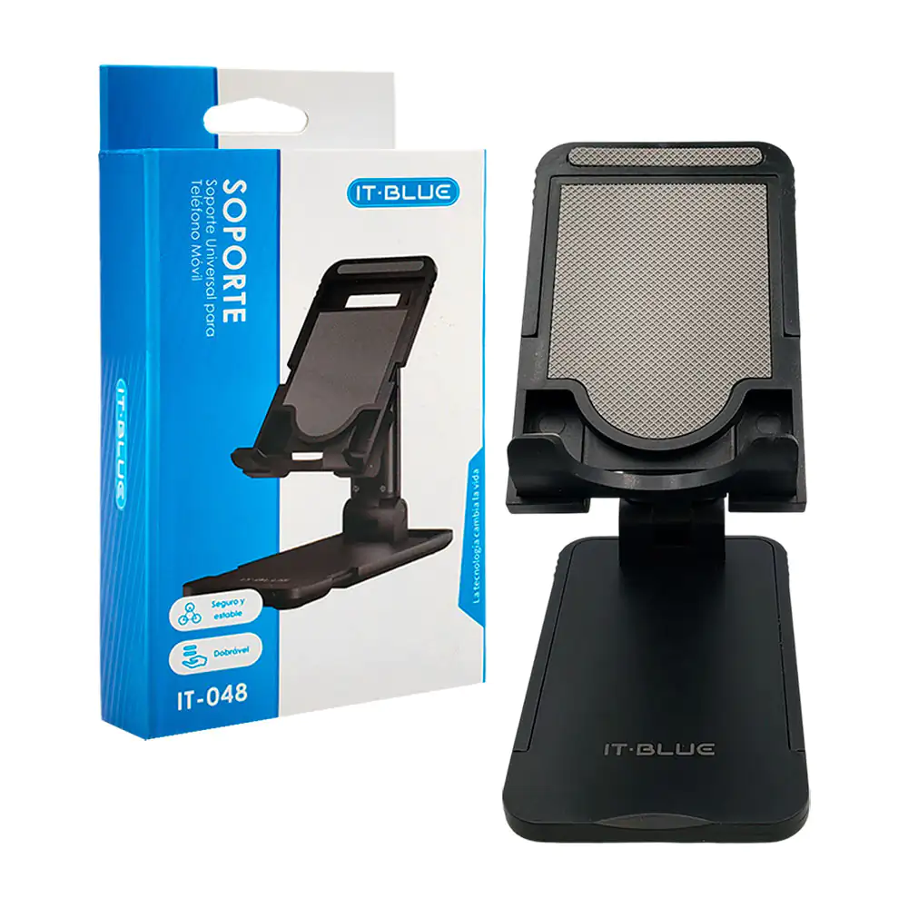 Soporte de plástico universal plegable para celular con base antiderr…