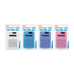 Mini calculadora electrónica con pantalla para 8 dígitos, energía dua…