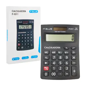 Calculadora electrónica con pantalla digital para 12 dígitos, energía…