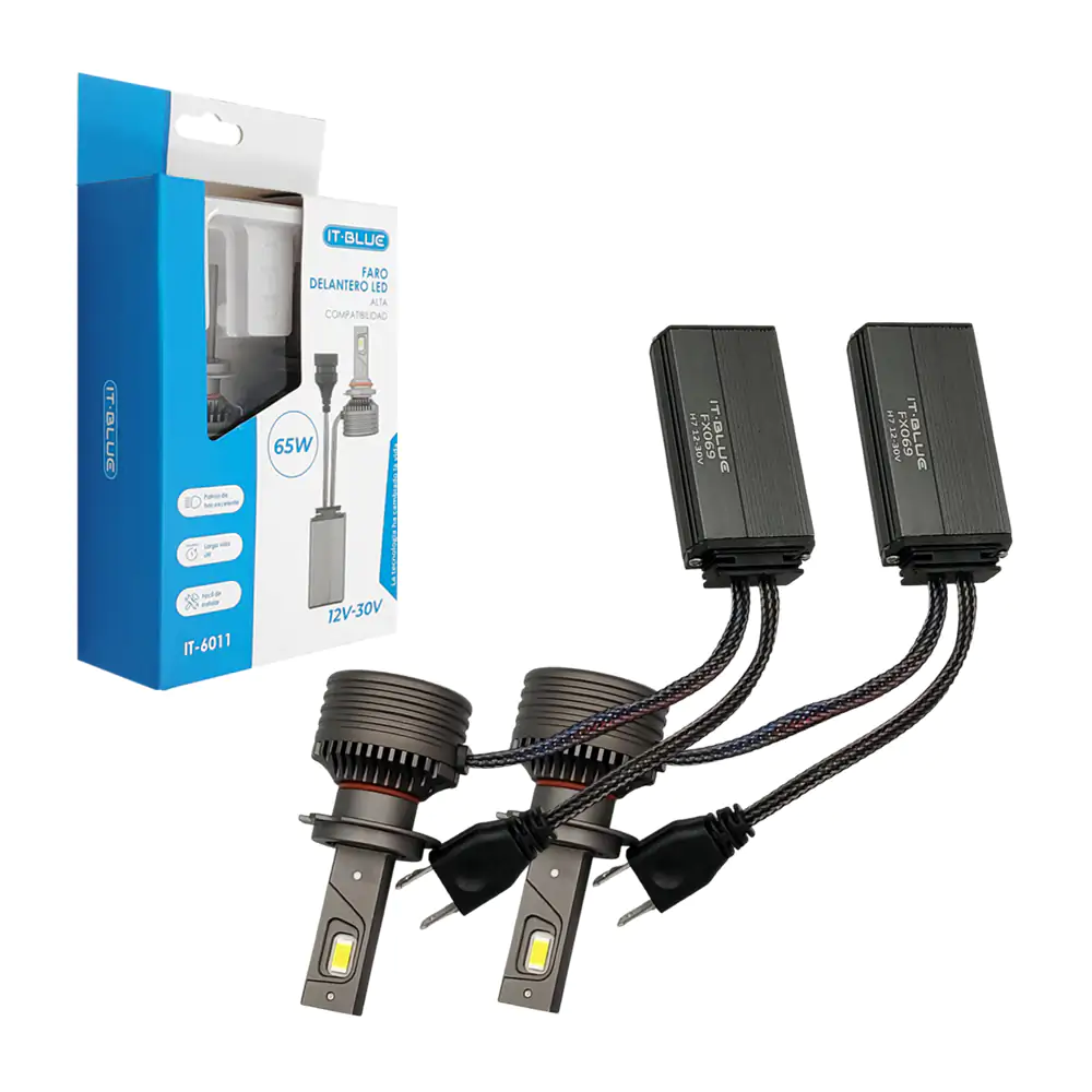 Kit con 2 focos dobles de conexión h7 para coche automóvil, 65w, 12-3…