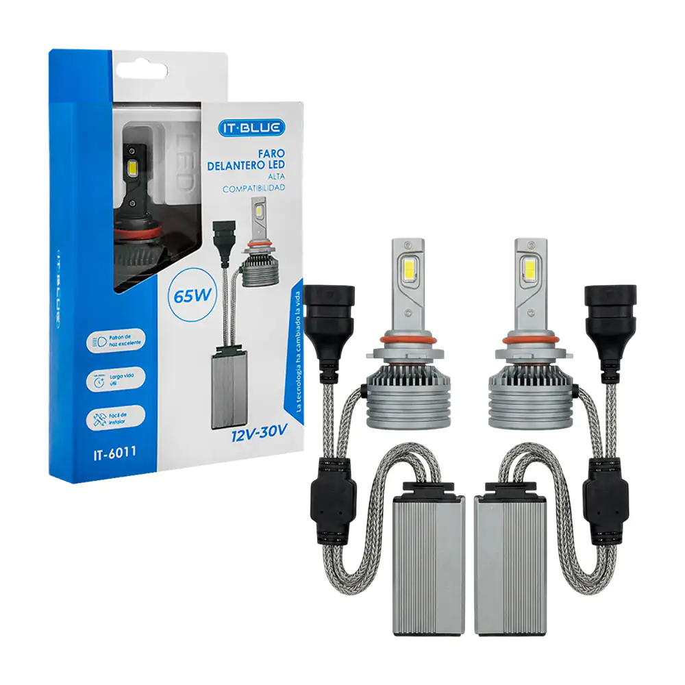 Kit con 2 focos dobles de conexión hb3 para coche automóvil, 65w, 12-…