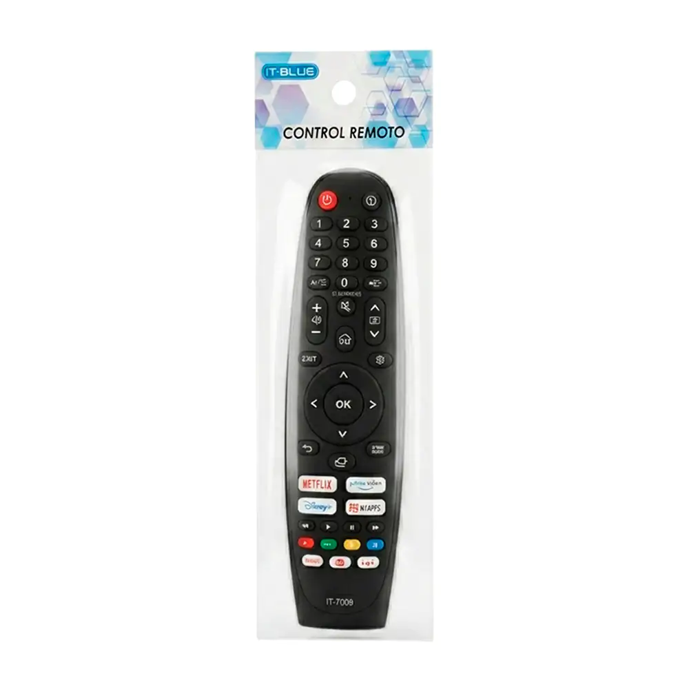 Control remoto universal para televisión con diseño ergonómico curvo …