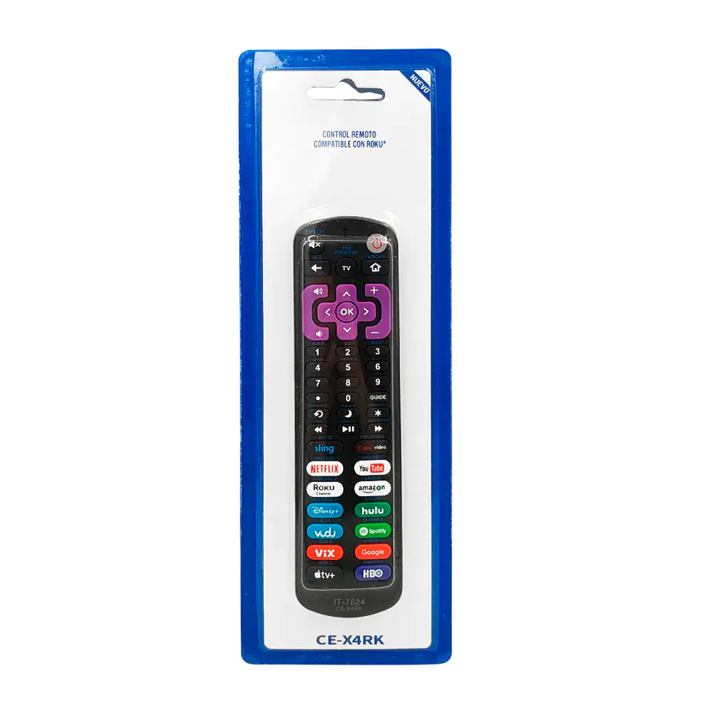 Control remoto universal compatible con roku para smart tv / it-7624
