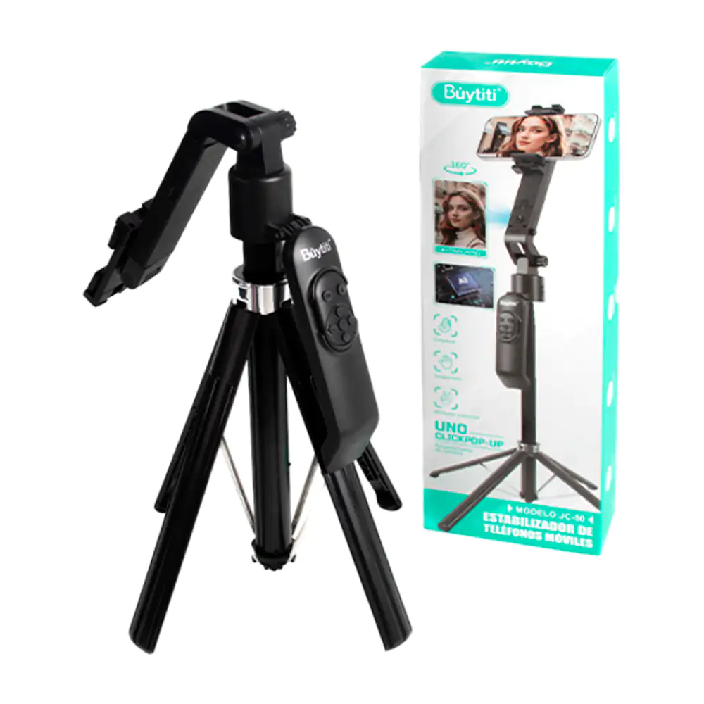 Estabilizador buytiti para teléfono tipo selfie stick + soporte, mult…