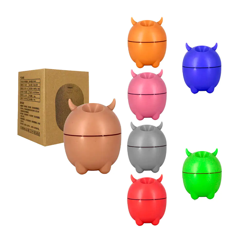 Humidificador grande con cuernos, variedad de colores jsq192