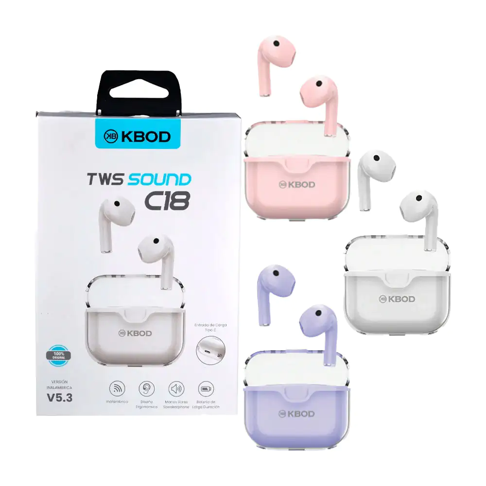 Audífonos inalámbricos bluetooth con diseño ergonómico + estuche de c…