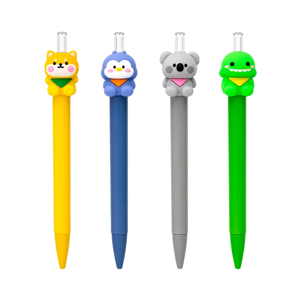 1pza Lápiz infinito retráctil con animales kawaii de silicona, varied…
