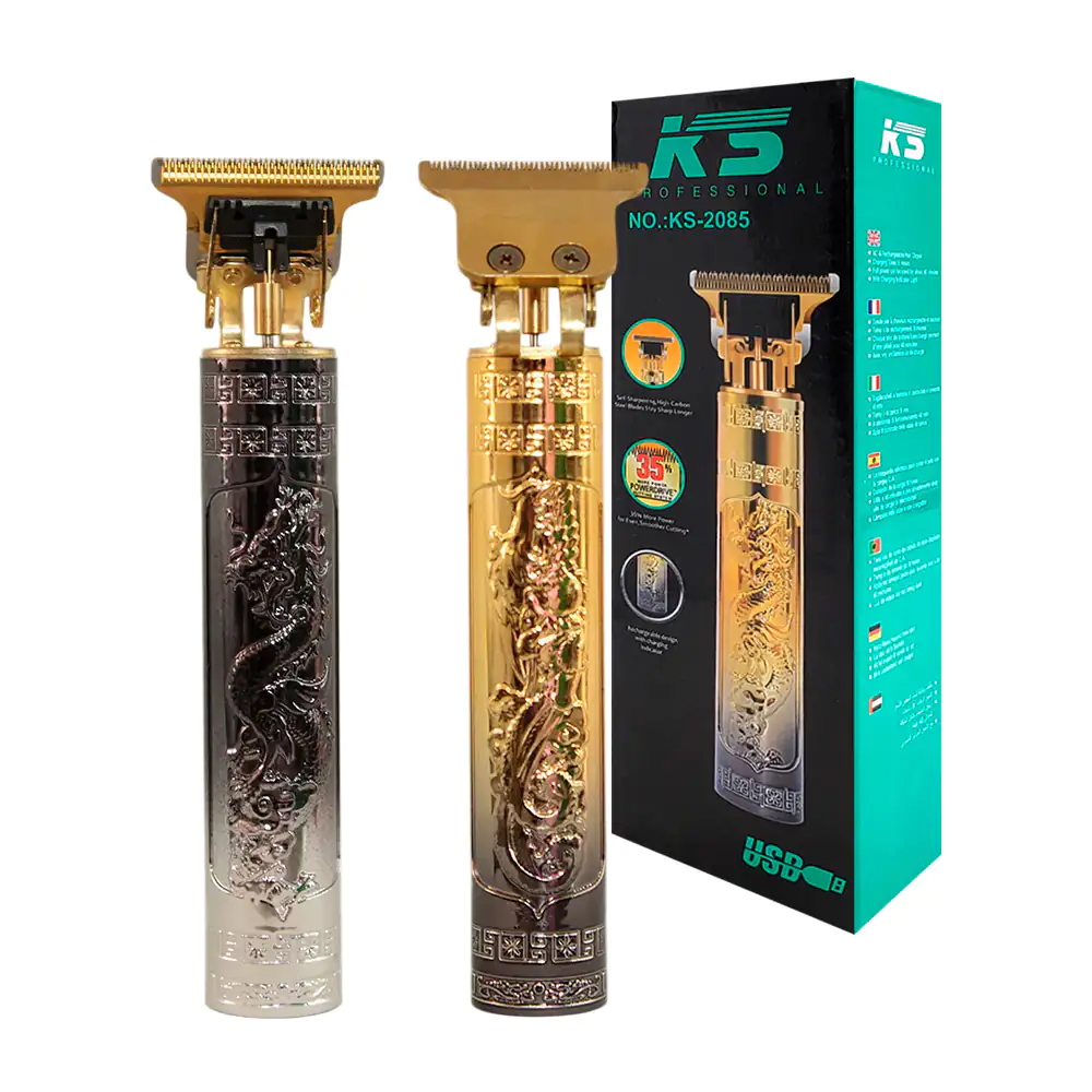 Rasuradora para cortar el cabello con estampado de dragón, bicolor y …