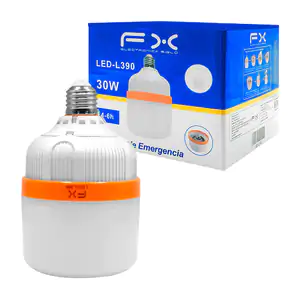 Foco led plegable de emergencia fx de 30w, recargable + gancho para c…