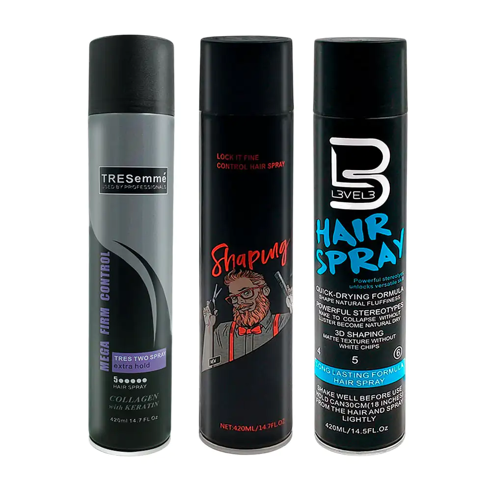 Spray en aerosol para fijar el cabello o barba, 420ml, larga duración…
