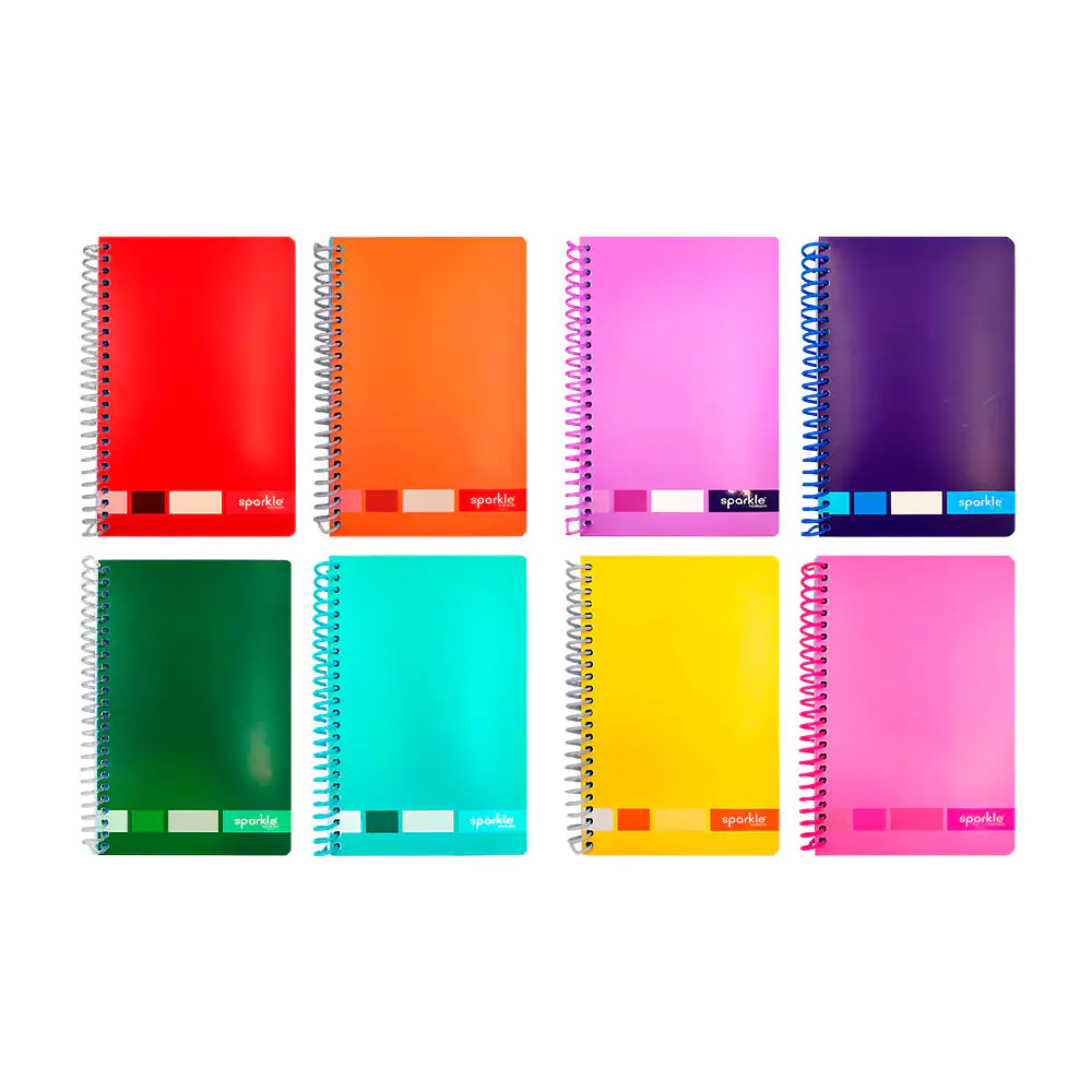 Libreta sparkle mediana 70 hojas, para niña, variedad de diseños -lff…