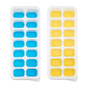 1pz molde de silicón para hacer hielo + tapa, 13x9cm, variedad de col…
