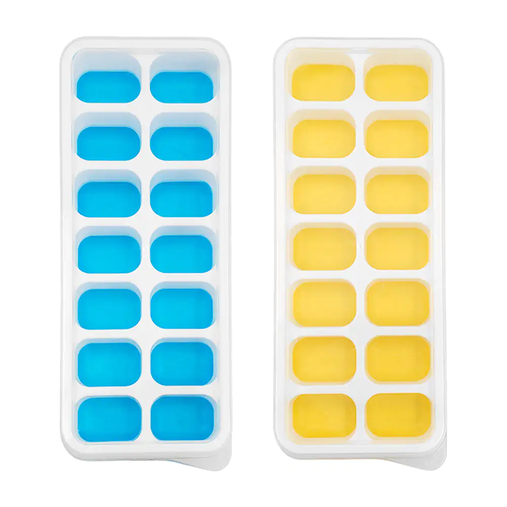 1pz molde de silicón para hacer hielo + tapa, 13x9cm, variedad de col…