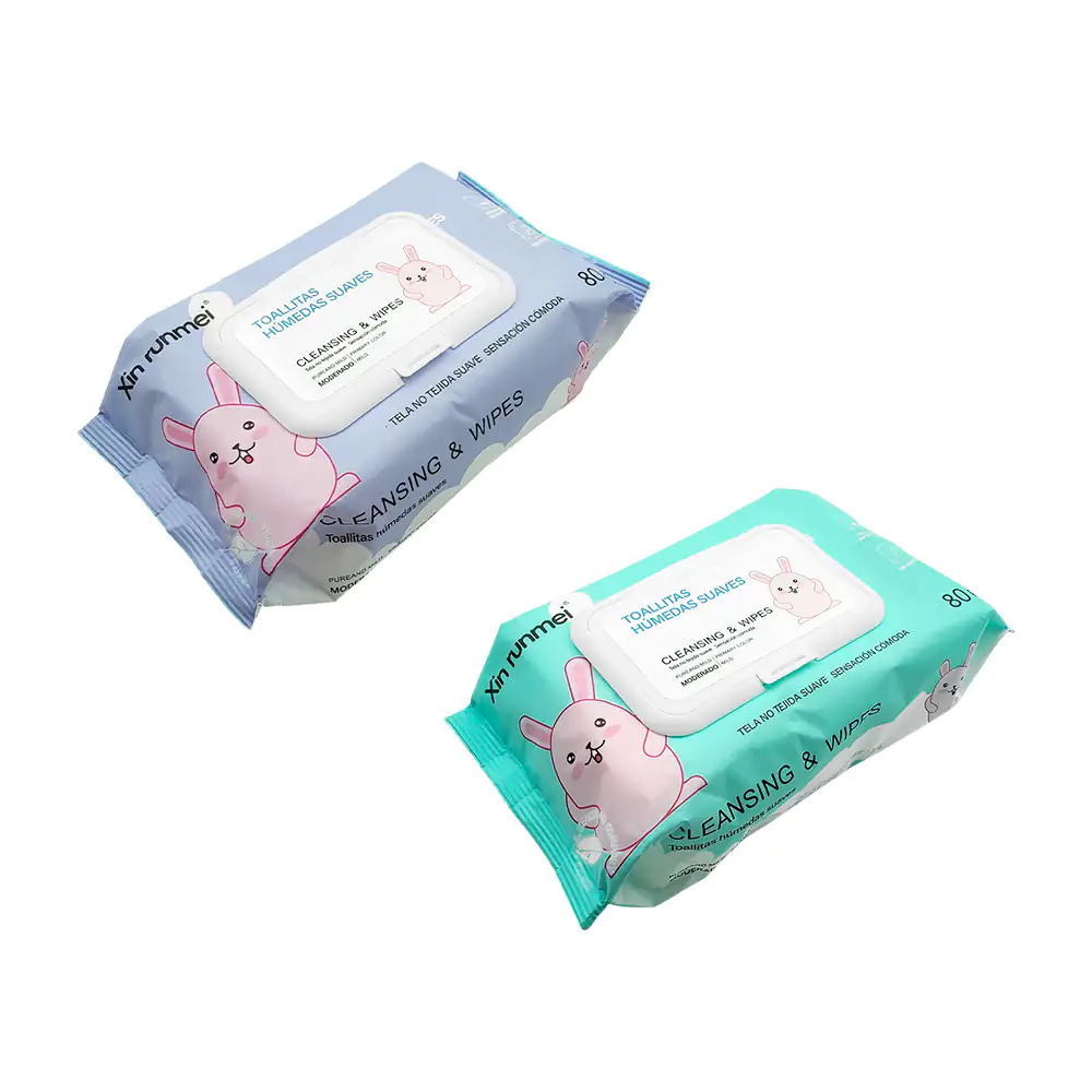 Estuche resellable con 80pcs de toallitas húmedas suaves con aroma su…