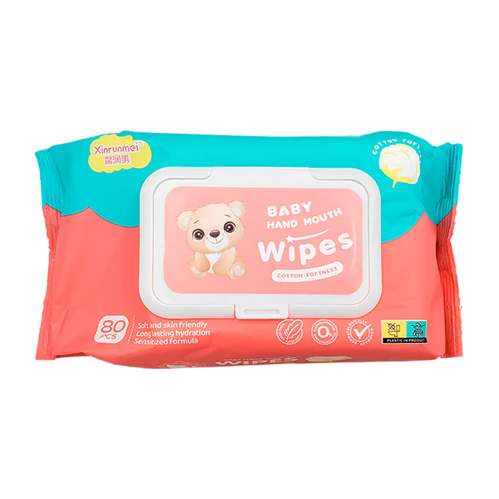 Paquete resellable con 80pcs toallitas húmedas, algodón suave, libre …