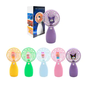 Mini ventilador manual, recargable, decoración en 3d, variedad de mod…