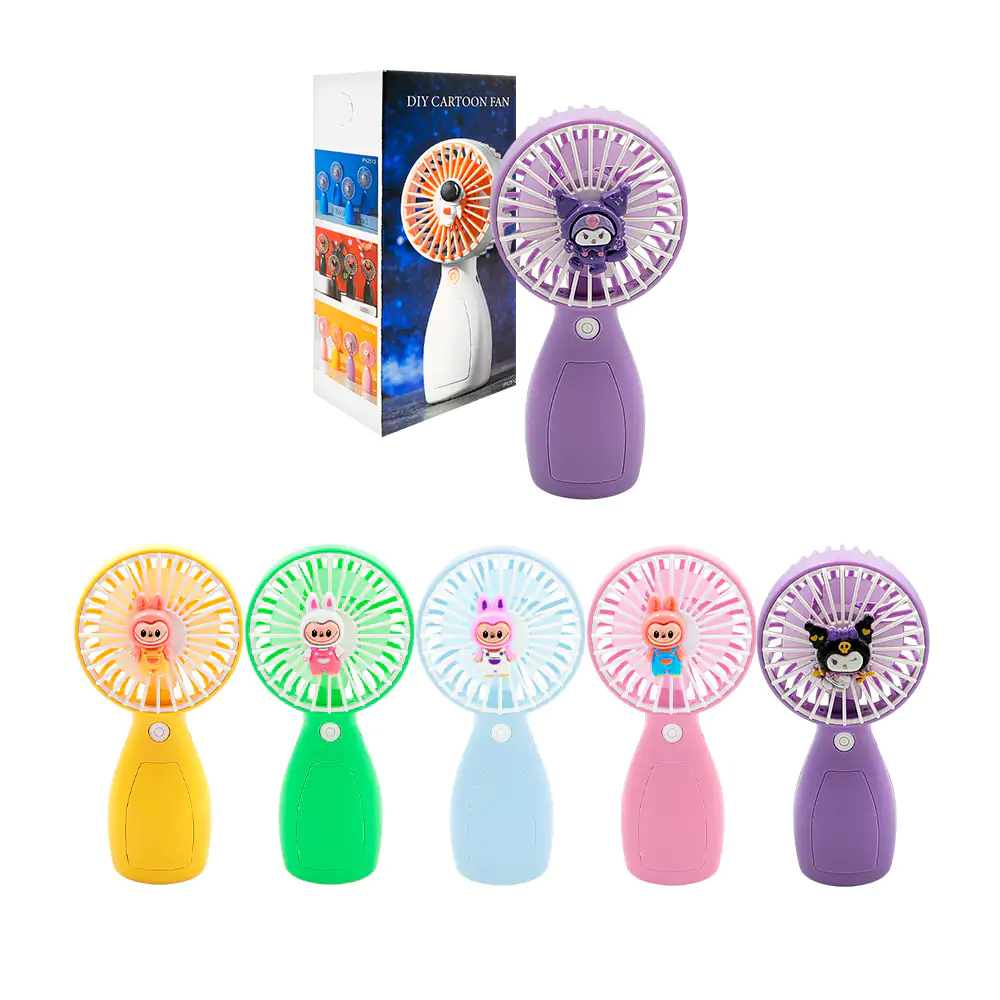 Mini ventilador manual, recargable, decoración en 3d, variedad de mod…