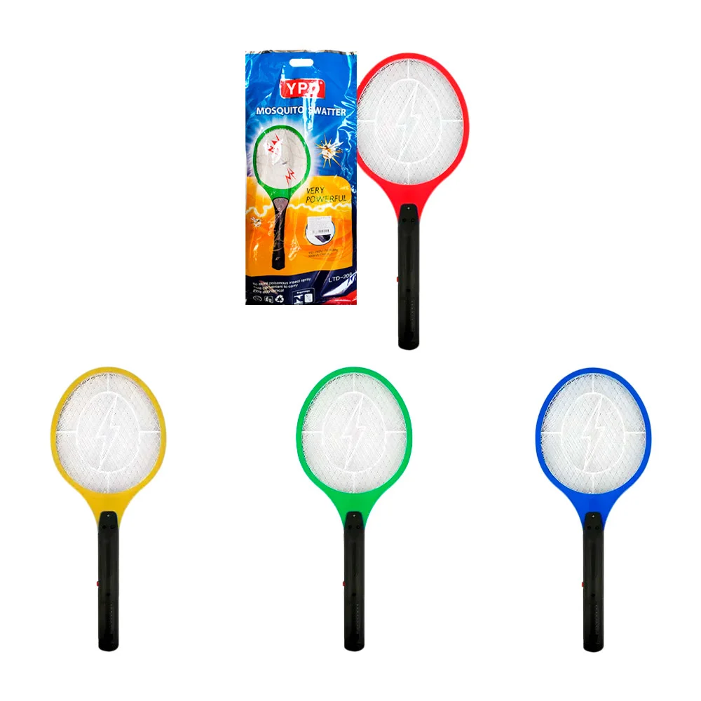 Raqueta eléctrica mata mosquitos, 50x21cm, recargable, variedad de co…