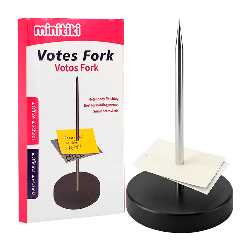 1pz portanotas metálico minitiki para escritorio / mk-161323