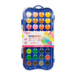 Estuche con 36 colores de acuarelas, tonos lavables + pincel, varieda…
