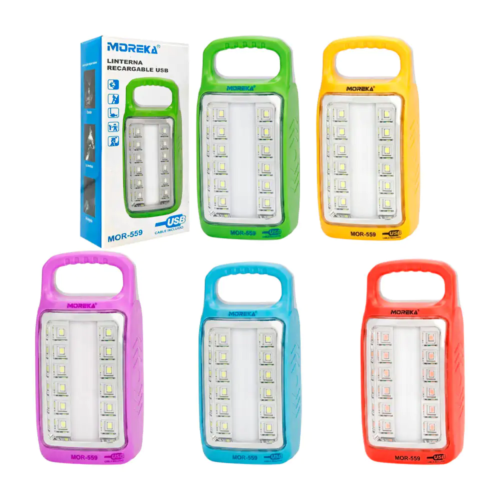 Lámpara colgante recargable moreka tipo camping con 3 modos de luz / …