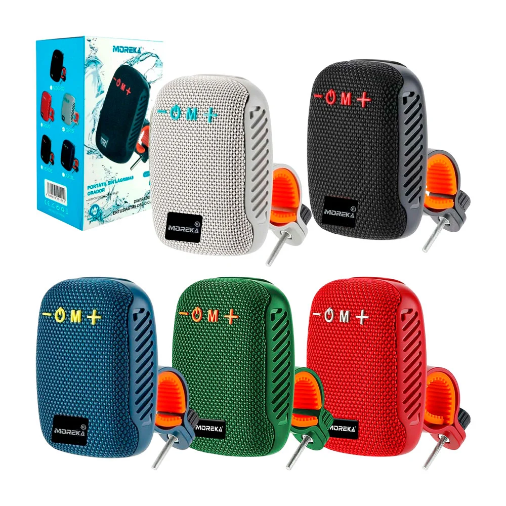 Bocina bluetooth moreka con soporte para manubrio de bicicleta o moto…