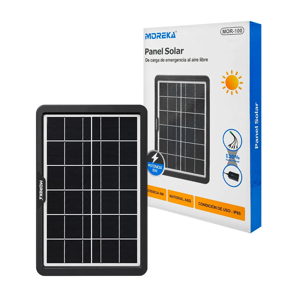 Panel solar multifuncional de emergencia con carga máxima a 8w / mor-…