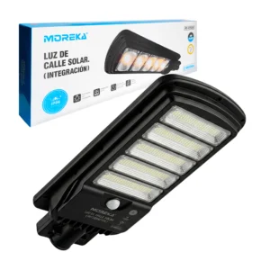 Lámpara solar grande de 250w tipo alumbrado publico, con control remo…