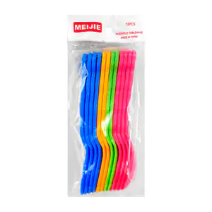 Paquete con 12 cucharas de plástico con diseño ondulado, variedad de …