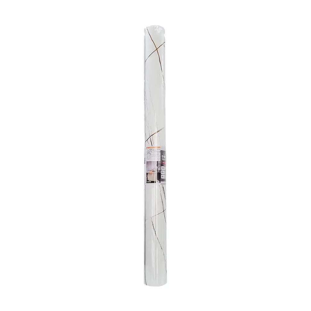 Rollo de papel tapiz 120cm x 3m con diseño estilo mármol y líneas caf…