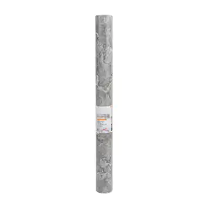 Rollo de papel tapiz 120cm x 3m con diseño estilo mármol gris claro /…