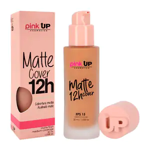 Base de maquillaje pink up con fps 15, cobertura media, tono 700, 30g…