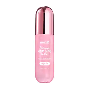 Perfume pink up para el cuerpo y cabello shimmer aroma glitter kiss, …