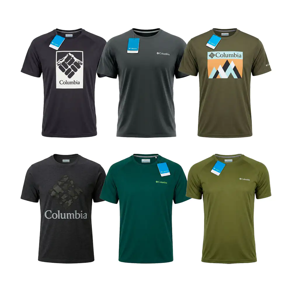 1pza Playera columbia ligera con estampado variedad de diseños, color…