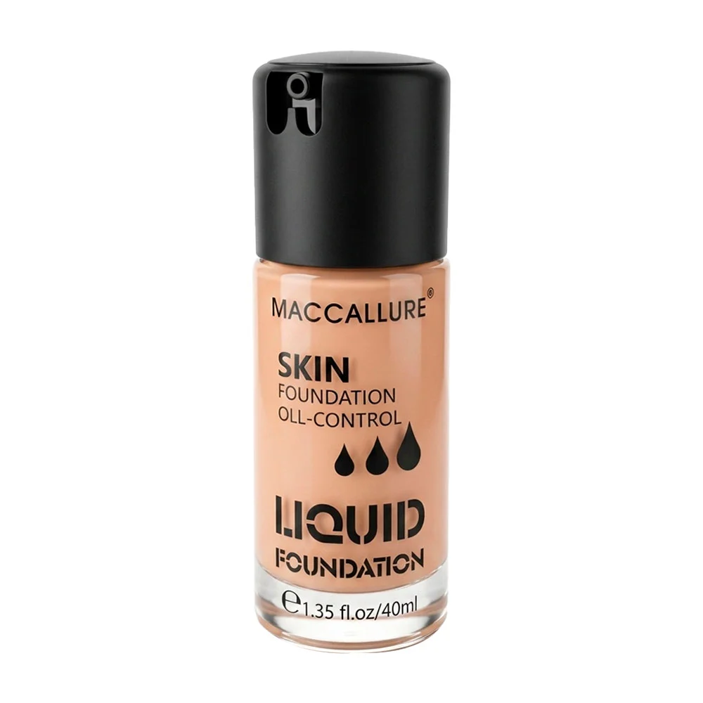 Base de maquillaje maccallure con control de grasa, 40ml / liquid fou…