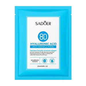 Mascarilla facial antiarrugas sadoer con extracto de ácido hialurónic…