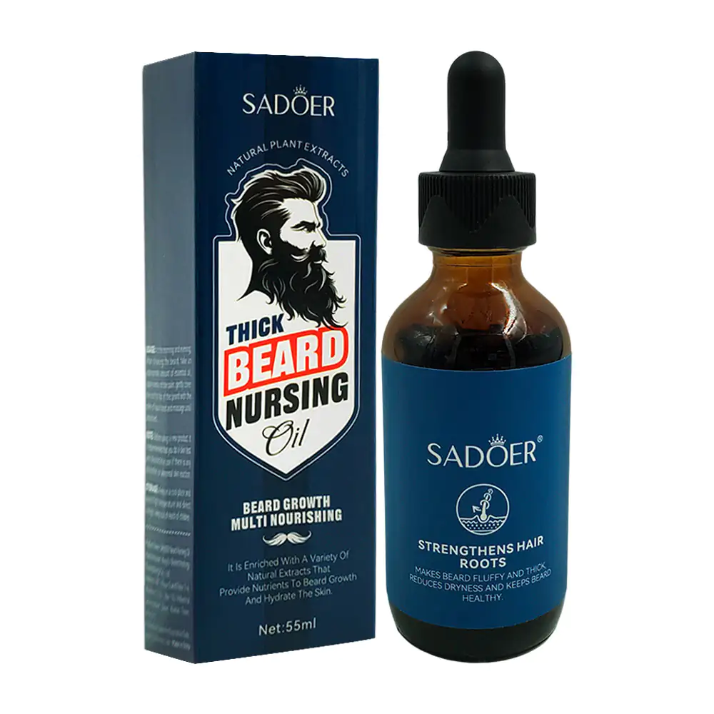 Gotero con aceite para el cuidado de la barba con extractos naturales…
