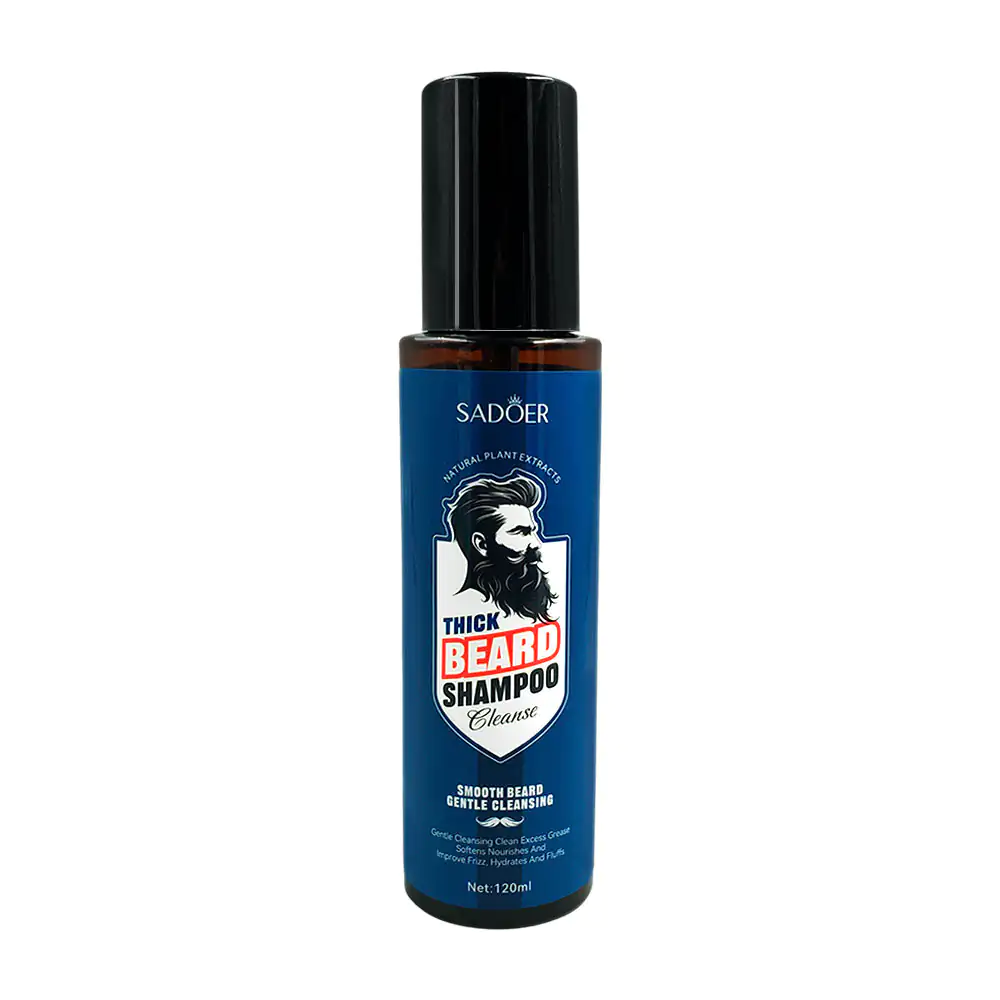 Shampoo para barba, limpieza profunda y suavidad, 120ml