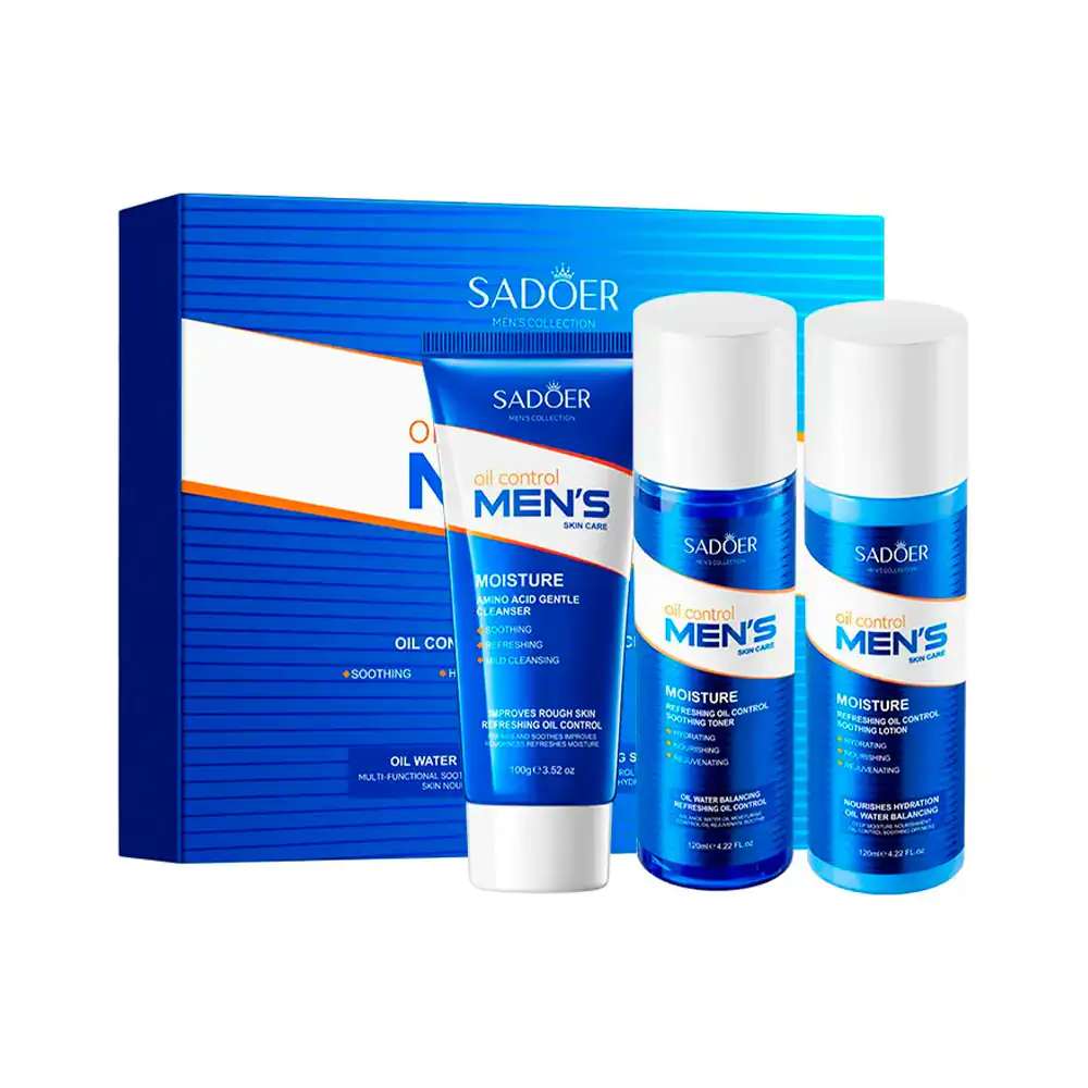 Set con 3 cremas para el cuidado facial para hombre, skin care men´s,…