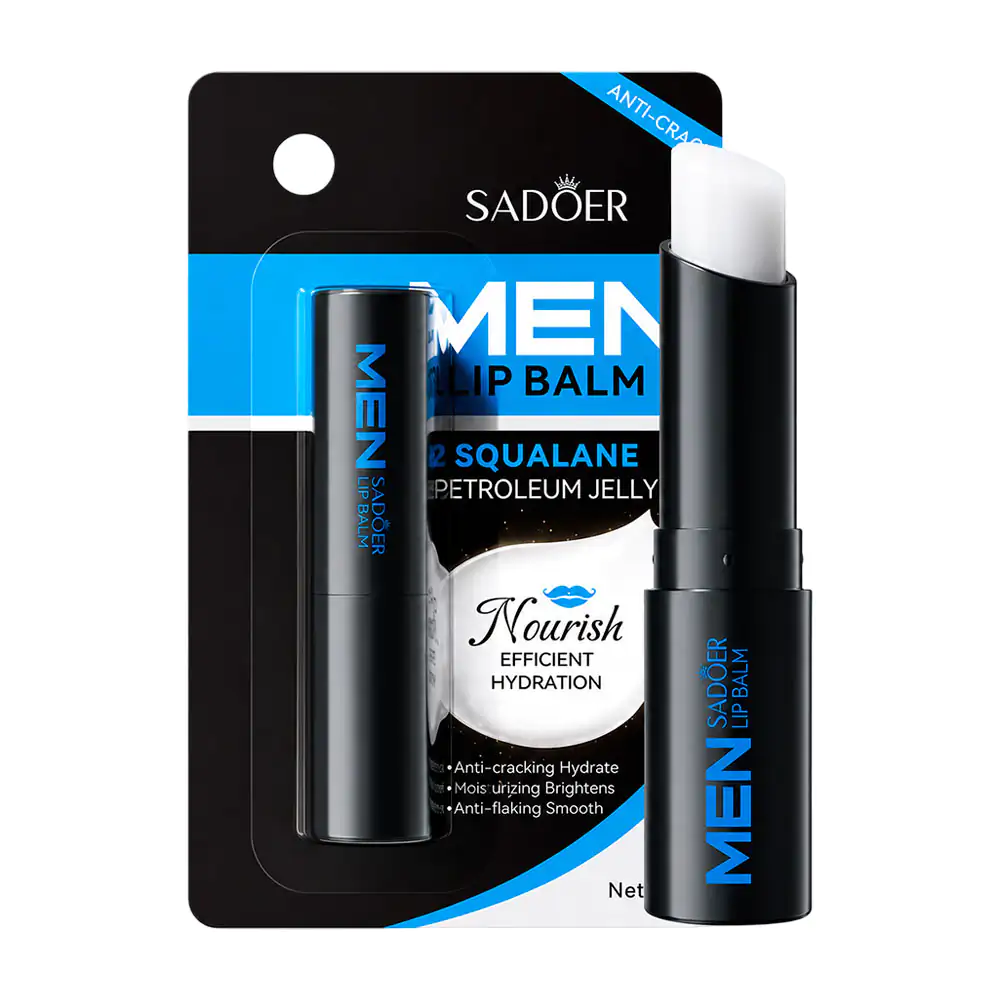 Bálsamo labial para hombres para hidratar y suavizar, sin color / sd5…