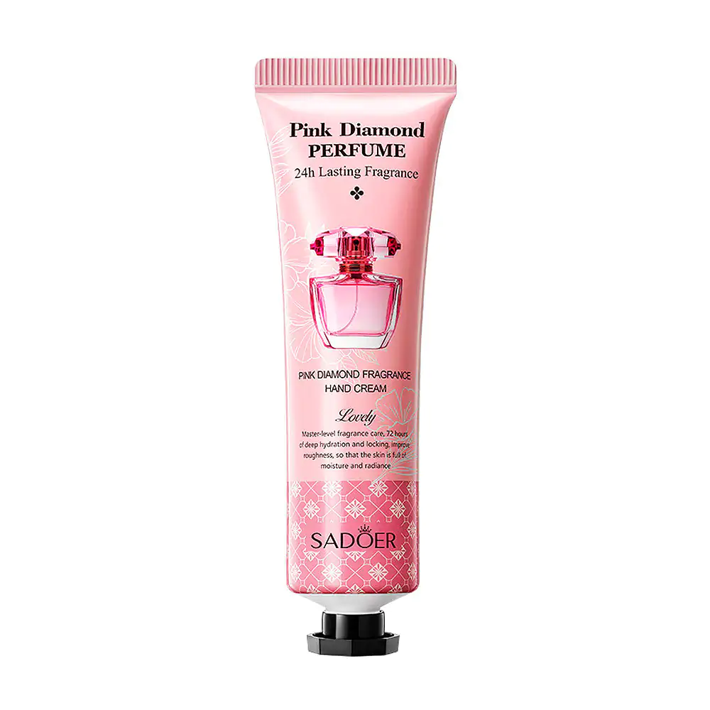 Mini crema para manos, fragancia pink diamond, larga duración, 30g / …