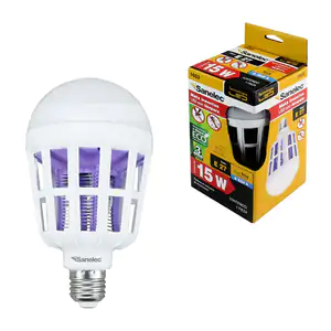 Foco led mata insectos sanelec con luz fría y consumo de 15w / 1653